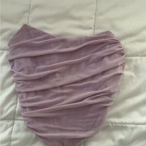 Lavender Ruched Corset